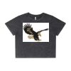 Wo's Stone Wash Heavy Crop Tee Thumbnail