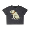 Wo's Stone Wash Heavy Crop Tee Thumbnail