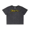 Wo's Stone Wash Heavy Crop Tee Thumbnail