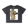 Wo's Stone Wash Heavy Crop Tee Thumbnail