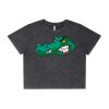 Wo's Stone Wash Heavy Crop Tee Thumbnail