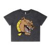 Wo's Stone Wash Heavy Crop Tee Thumbnail