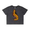 Wo's Stone Wash Heavy Crop Tee Thumbnail