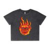 Wo's Stone Wash Heavy Crop Tee Thumbnail