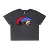 Wo's Stone Wash Heavy Crop Tee Thumbnail
