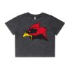 Wo's Stone Wash Heavy Crop Tee Thumbnail