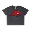 Wo's Stone Wash Heavy Crop Tee Thumbnail