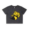 Wo's Stone Wash Heavy Crop Tee Thumbnail