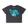 Wo's Stone Wash Heavy Crop Tee Thumbnail