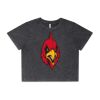 Wo's Stone Wash Heavy Crop Tee Thumbnail