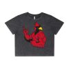 Wo's Stone Wash Heavy Crop Tee Thumbnail