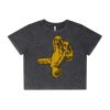 Wo's Stone Wash Heavy Crop Tee Thumbnail