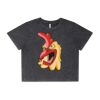 Wo's Stone Wash Heavy Crop Tee Thumbnail