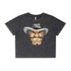 Wo's Stone Wash Heavy Crop Tee Thumbnail