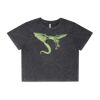 Wo's Stone Wash Heavy Crop Tee Thumbnail