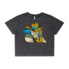 Wo's Stone Wash Heavy Crop Tee Thumbnail
