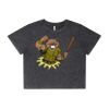 Wo's Stone Wash Heavy Crop Tee Thumbnail