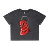 Wo's Stone Wash Heavy Crop Tee Thumbnail