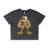 Wo's Stone Wash Heavy Crop Tee Thumbnail