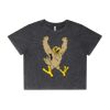 Wo's Stone Wash Heavy Crop Tee Thumbnail