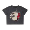 Wo's Stone Wash Heavy Crop Tee Thumbnail