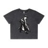 Wo's Stone Wash Heavy Crop Tee Thumbnail