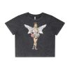 Wo's Stone Wash Heavy Crop Tee Thumbnail