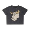 Wo's Stone Wash Heavy Crop Tee Thumbnail