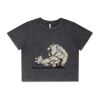 Wo's Stone Wash Heavy Crop Tee Thumbnail