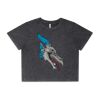 Wo's Stone Wash Heavy Crop Tee Thumbnail