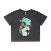 Wo's Stone Wash Heavy Crop Tee Thumbnail