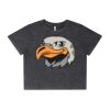 Wo's Stone Wash Heavy Crop Tee Thumbnail