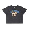 Wo's Stone Wash Heavy Crop Tee Thumbnail