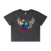 Wo's Stone Wash Heavy Crop Tee Thumbnail