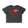 Wo's Stone Wash Heavy Crop Tee Thumbnail