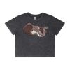 Wo's Stone Wash Heavy Crop Tee Thumbnail