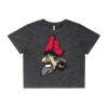 Wo's Stone Wash Heavy Crop Tee Thumbnail