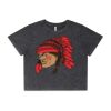 Wo's Stone Wash Heavy Crop Tee Thumbnail