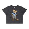 Wo's Stone Wash Heavy Crop Tee Thumbnail