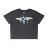 Wo's Stone Wash Heavy Crop Tee Thumbnail