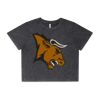Wo's Stone Wash Heavy Crop Tee Thumbnail