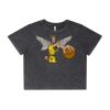 Wo's Stone Wash Heavy Crop Tee Thumbnail