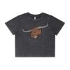 Wo's Stone Wash Heavy Crop Tee Thumbnail