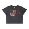 Wo's Stone Wash Heavy Crop Tee Thumbnail