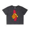 Wo's Stone Wash Heavy Crop Tee Thumbnail