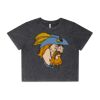 Wo's Stone Wash Heavy Crop Tee Thumbnail