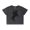 Wo's Stone Wash Heavy Crop Tee Thumbnail