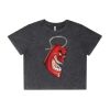 Wo's Stone Wash Heavy Crop Tee Thumbnail