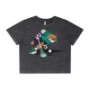 Wo's Stone Wash Heavy Crop Tee Thumbnail