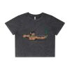 Wo's Stone Wash Heavy Crop Tee Thumbnail